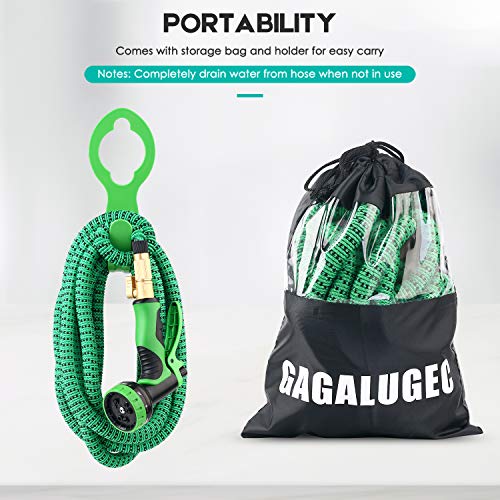 GAGALUGEC 50ft Expandable Garden Hose with 9 Function Nozzle, Leak...