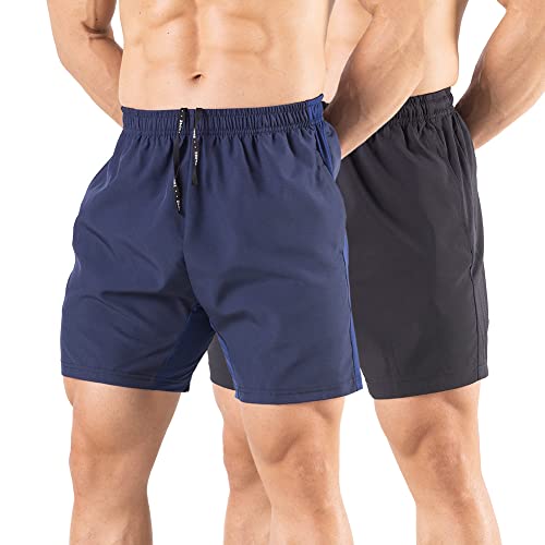 Gaglg Mens 5 Running Shorts 2 Pack Quick Dry Athletic Workout Gy...