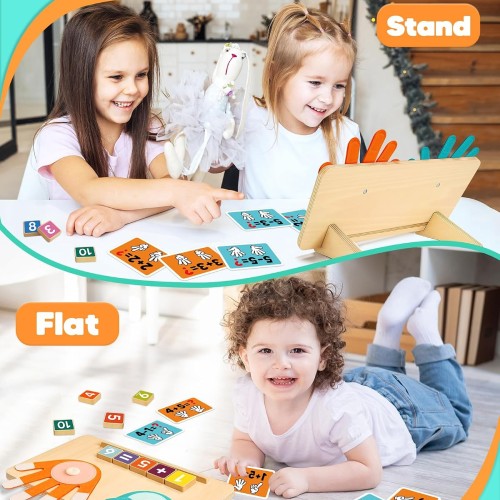 Montessori Learning Toys for 3 4 5 Year Old Gift, Number Counting Block Toy