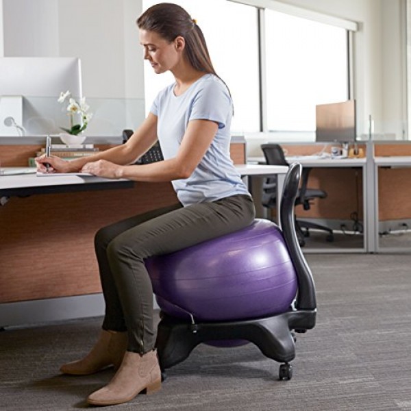 Gaiam Classic Balance Ball Chair – Exercise Stability Yoga Ball Pr...