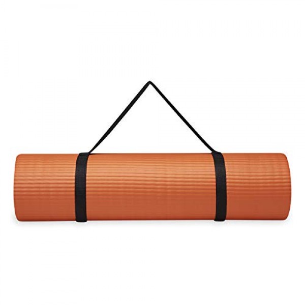 Gaiam Essentials Thick Yoga Mat Fitness & Exercise Mat With Easy-C...