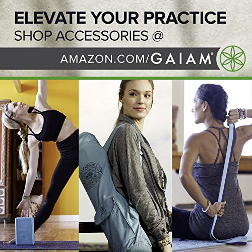 Gaiam Yoga Mat Premium Print Extra Thick Non Slip Exercise & Fitne...