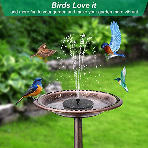 Upgraded Solar Water Fountain, GAIZERL 3.5W Solar Fountain Pump fo...