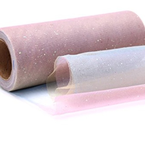 6 x 10 Yards 15cm x 9m Tulle Rolls Glitter Rainbow Gauze Ribbon...