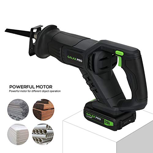 GALAX PRO Reciprocating Saw, Cordless Li-ion Reciprocating Saw wit...