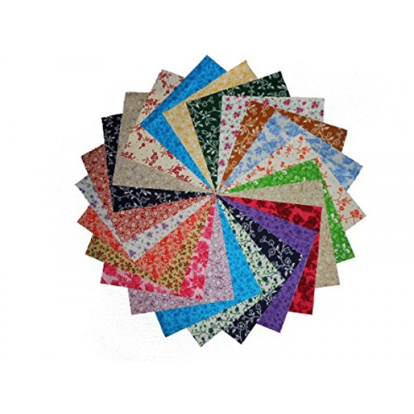 80 5 Antique Calico Reproductions Charms Quilting Squares-20 Diff...