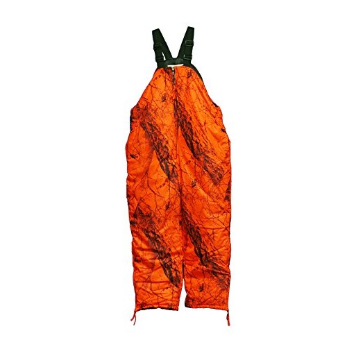Gamehide Flatland Deer Hunting Bib Blaze Orange Camo, Large