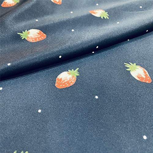 GAMUKAI Satin Fabric by The Yard Polyester Printed for Pajama Sewi...
