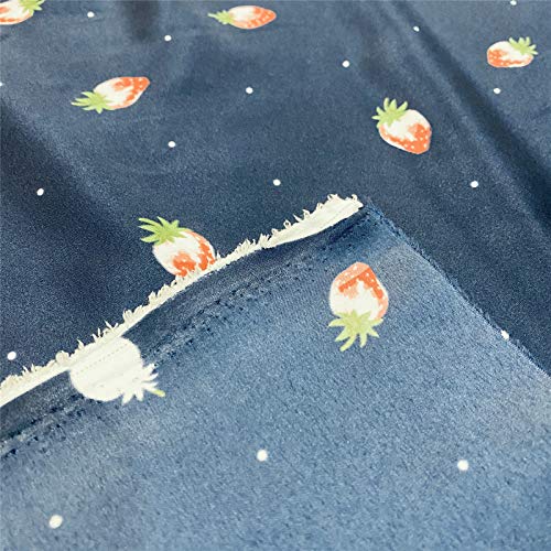 GAMUKAI Satin Fabric by The Yard Polyester Printed for Pajama Sewi...