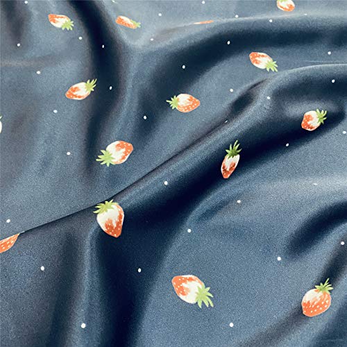 GAMUKAI Satin Fabric by The Yard Polyester Printed for Pajama Sewi...