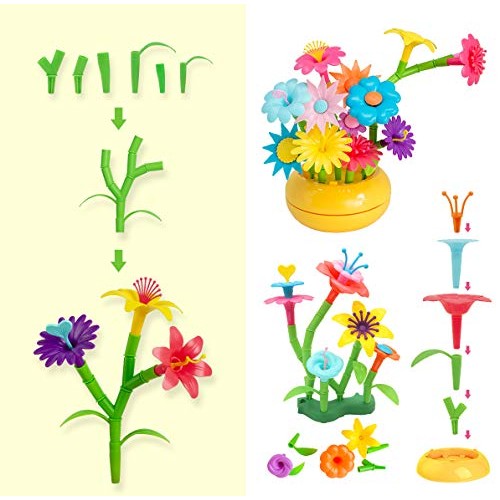 GAMZOO Flower Garden Building Toys for Girls 3-6 Year Old - Best B...