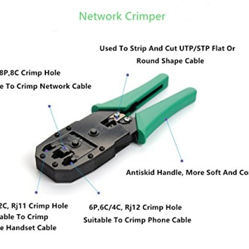 Gaobige Network Cable Repair Maintenance Tool Kit Set 11 in 1 Port...