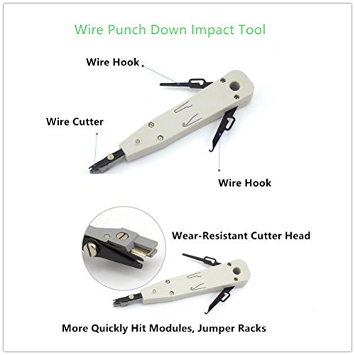Gaobige Network Cable Repair Maintenance Tool Kit Set 11 in 1 Port...