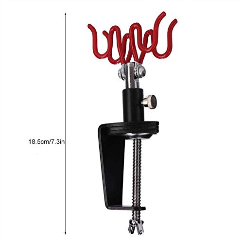 Portable 360 Degree Airbrush Holder Stand Holds 2 Airbrushes Clamp...
