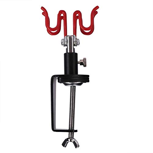 Portable 360 Degree Airbrush Holder Stand Holds 2 Airbrushes Clamp...