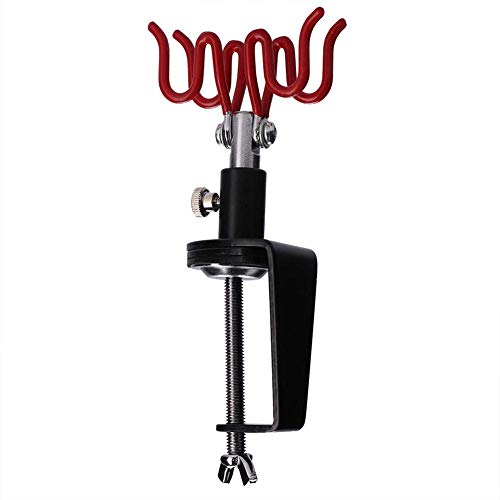 Portable 360 Degree Airbrush Holder Stand Holds 2 Airbrushes Clamp...