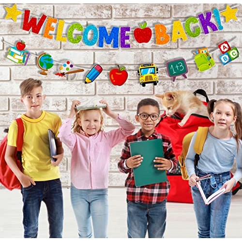 Back to School Banner Welcome Classroom Banner for First Day of Sc...