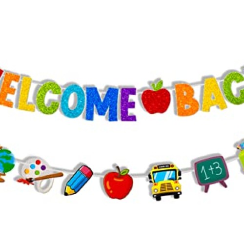 Back to School Banner Welcome Classroom Banner for First Day of Sc...