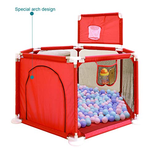 Gaorui Kids Baby Ball Pit Playpen - Portable Toddlers Indoor Outdo...