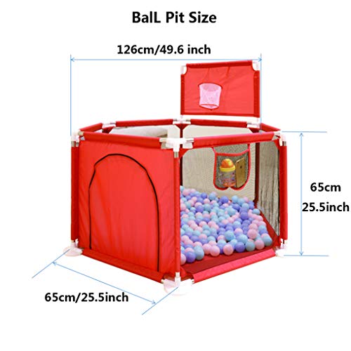 Gaorui Kids Baby Ball Pit Playpen - Portable Toddlers Indoor Outdo...