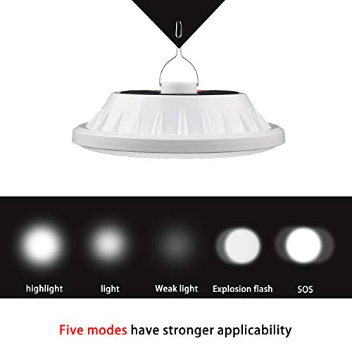 USB Solar Camping Light with Remote Control - Hanging IPX7 Waterpr...