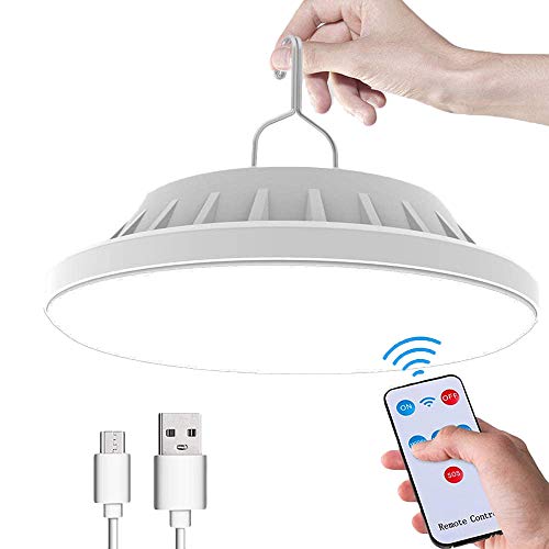 USB Solar Camping Light with Remote Control - Hanging IPX7 Waterpr...