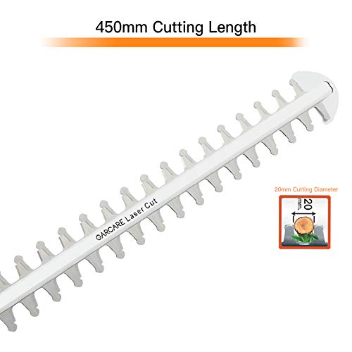 GARCARE Corded Pole Hedge Trimmer- 4.8Amp Electric Hedge Trimmer C...