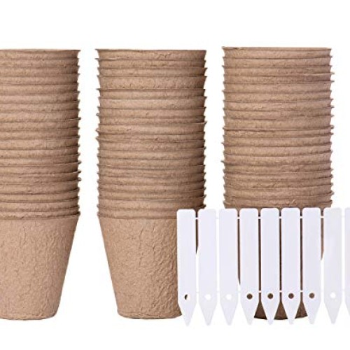 Garden Growers Seed Starter Pots – 3 Inch Biodegradable Peat Pods ...