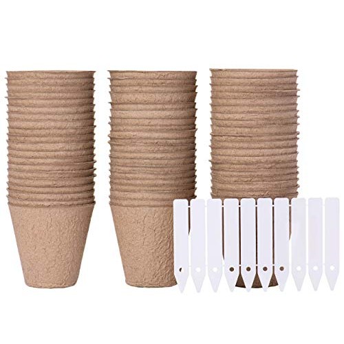Garden Growers Seed Starter Pots – 3 Inch Biodegradable Peat Pods ...