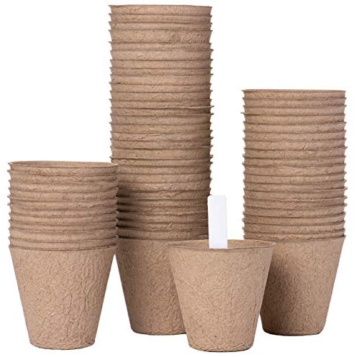 Garden Growers Seed Starter Pots – 3 Inch Biodegradable Peat Pods ...