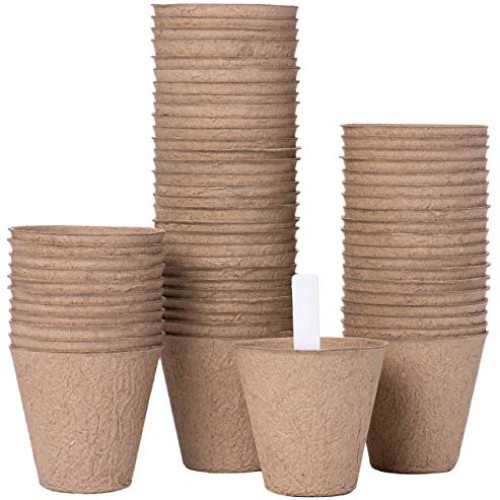 Garden Growers Seed Starter Pots – 3 Inch Biodegradable Peat Pods ...