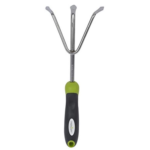 Garden Guru Hand Cultivator - Stainless Steel Hand Rake Soil Tille...