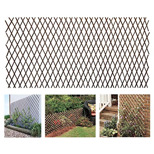 Expandable Garden Trellis Plant Support Willow Lattice Fence Panel...