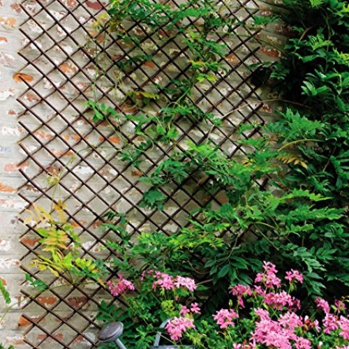 Expandable Garden Trellis Plant Support Willow Lattice Fence Panel...