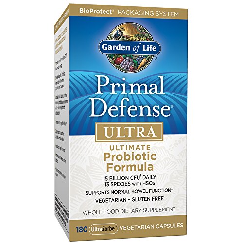 Garden of Life Whole Food Probiotic Supplement - Primal Defense UL...