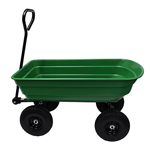 Garden Star 70275 Garden Wagon/Yard Cart with Flat Free Tires, 37...