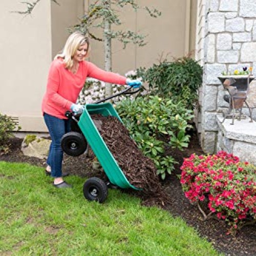Garden Star 70275 Garden Wagon/Yard Cart with Flat Free Tires, 37...