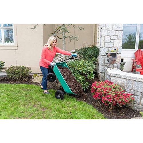 Garden Star 70275 Garden Wagon/Yard Cart with Flat Free Tires, 37...