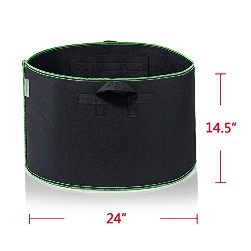 Garden4Ever 10-Pack 25 Gallon Grow Bags Heavy Duty Container Thick...