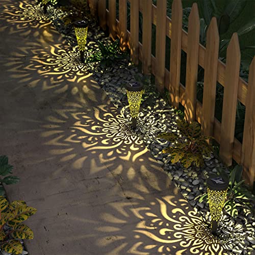 gardencave 6 Pack Solar Lights Outdoor Garden Decorative Solar Gar...
