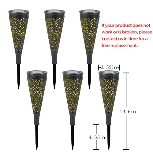 gardencave 6 Pack Solar Lights Outdoor Garden Decorative Solar Gar...