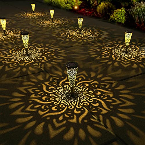 gardencave 6 Pack Solar Lights Outdoor Garden Decorative Solar Gar...