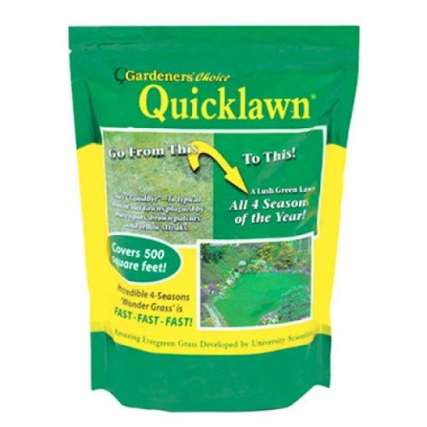 Gardeners Choice Quicklawn Lawn Seed- 2 Pound Bag 1000 Sq Ft