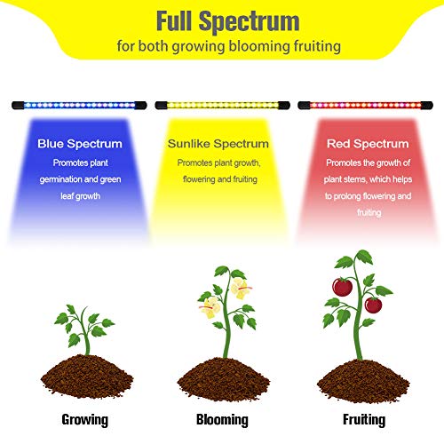 Grow Light with Stand, LED Growing Lamp for Indoor Plants, Smart F...