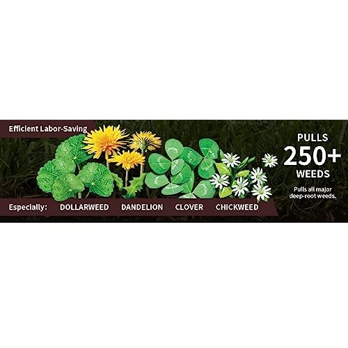 Weed Puller, Stand up Weeder Puller, 40inch Long Handle 4-Claws Ga...