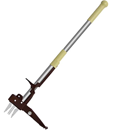 Weed Puller, Stand up Weeder Puller, 40inch Long Handle 4-Claws Ga...