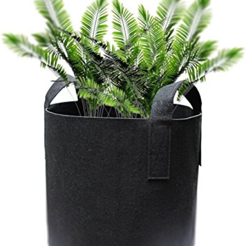 Gardzen 10-Pack 15 Gallon Grow Bags, Aeration Fabric Pots with Han...