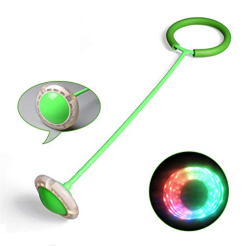 Garneck Flashing Jumping Ring Ankle Skip Ball Skip Jump Rope for K...