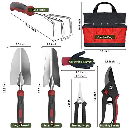 Garden Tool Set, Gardening Tools Alloy Steel Hand Tool Garden Tool...