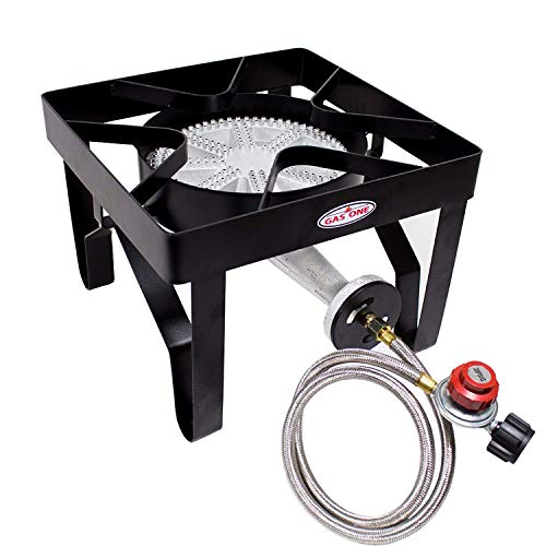 GasOne 200, 000 BTU Square Heavy- Duty Single Burner Outdoor Stove...